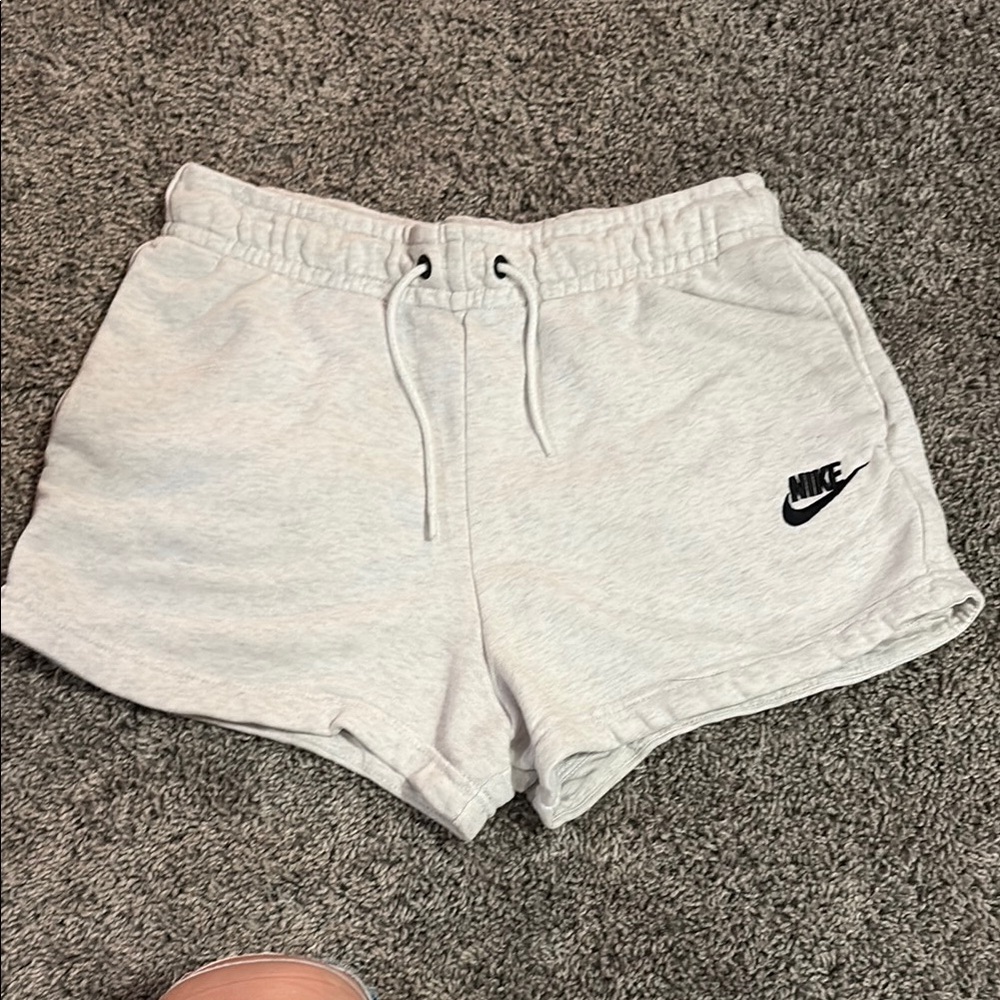 Nike Gray Athletic Shorts with Elastic Waistband